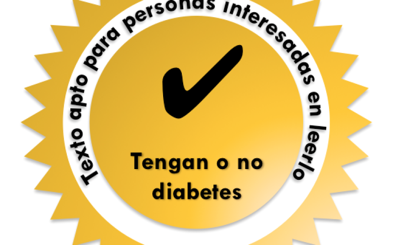 apto para personas con diabetes