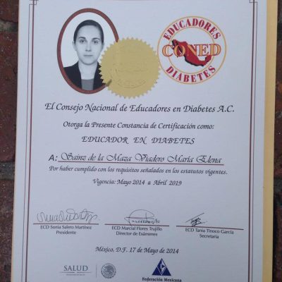 Certificado Educador en Diabetes