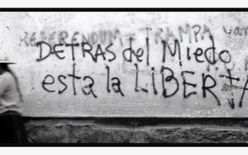 Detrás del miedo está la libertad